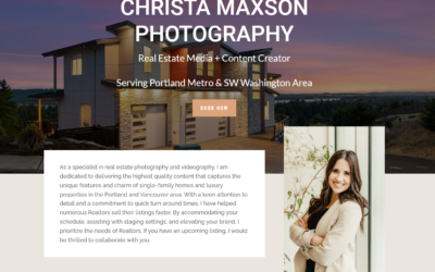 Professional Photographer Web Design